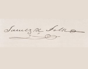 Firma de James Knox Polk